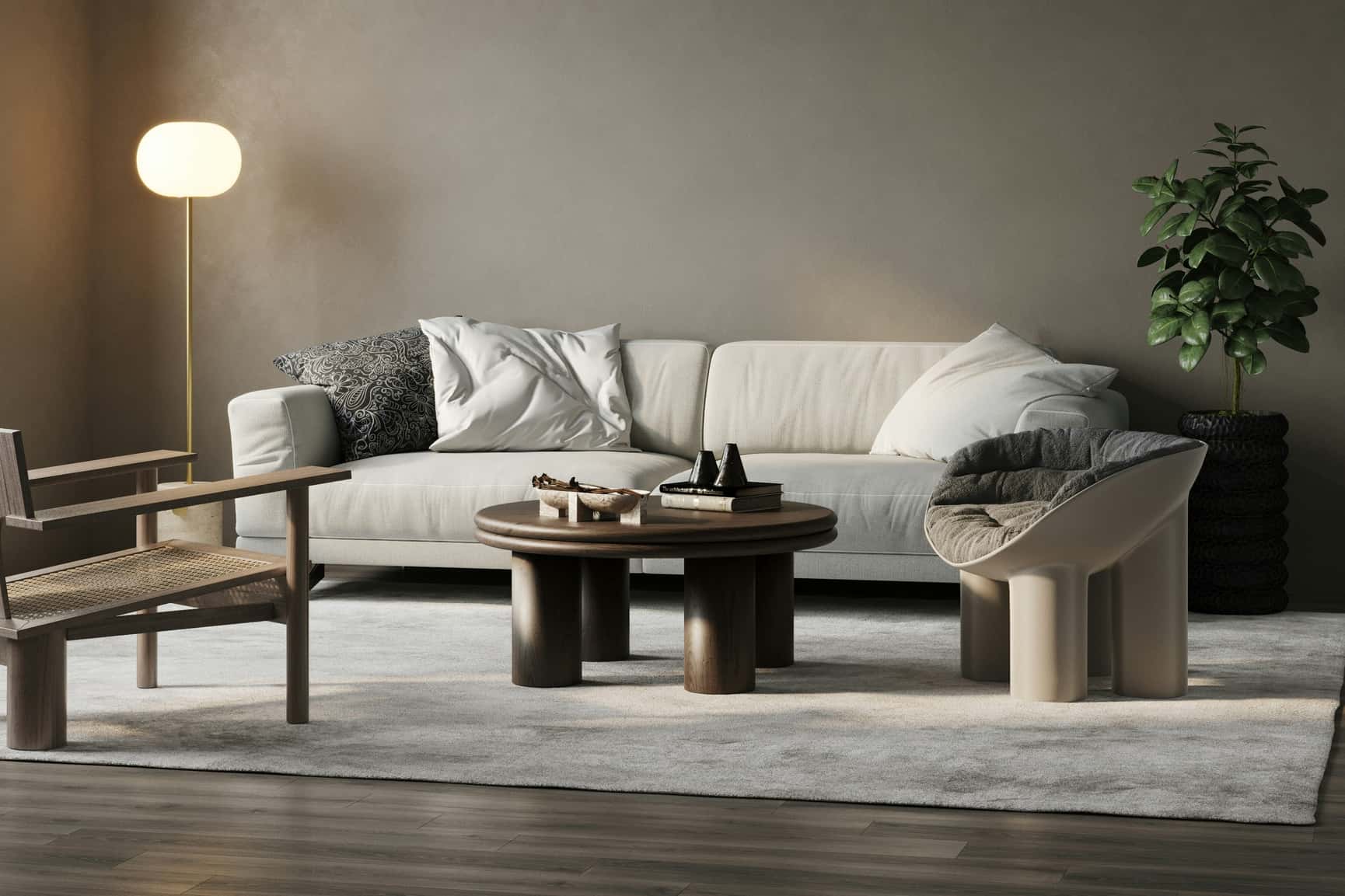 Living room with sofa